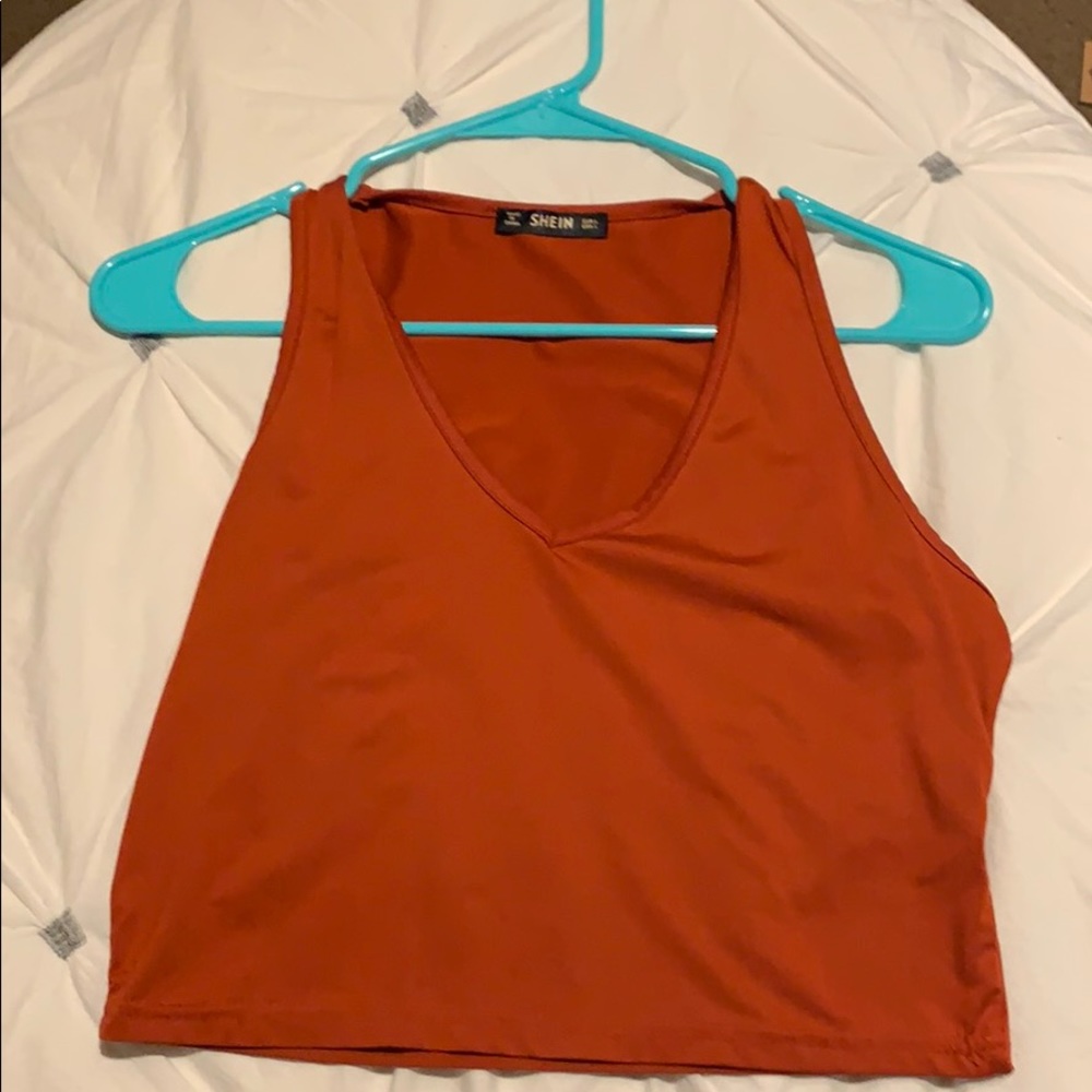Cropped Orange Tank - Picture 3 of 4